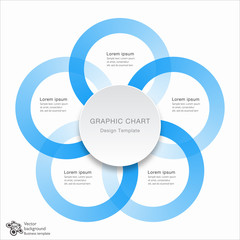 Wall Mural - Infographics Vector Background 5-Step Process 