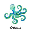 © leezarius - Octopus cartoon. Vector