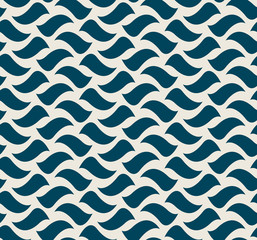 Aufkleber - seamless pattern with waved elements