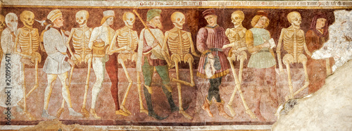 Photographie Clusone, Fresco, Dance of the Death