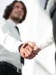 © ASDF - Business handshake and business people. Business concept.