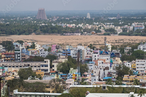Cuadros en Lienzo View over the city of Trichy, also known as Tiruchirappali, in Tamil Nadu lookin