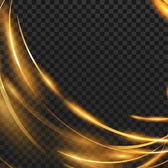 Wall Mural - orbital energy stream abstract speed light frame template over checkered layout