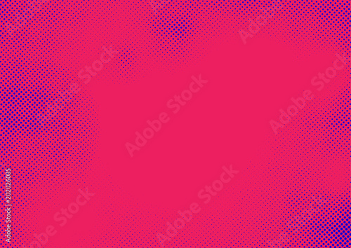 Tela Halftone comic style pop art dots over pink background