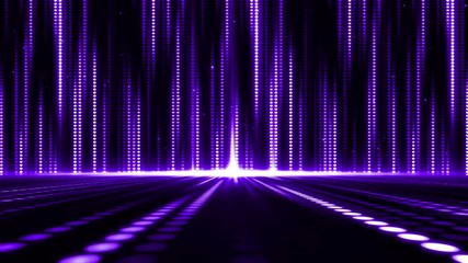 Poster - Futuristic abstract glittering colorful and elegance light dots pattern for stage show and video jockey background and screensaver