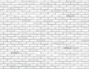 White brick background. Vector illustration.