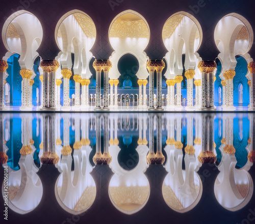 Obraz Dibond Przejście Wielkiego Meczetu Szejka Zayeda Abu-Dhabi
