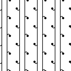 Wall Mural - Seamless pattern. Vector seamless pattern. Seamless Pattern with hook shape lines.
