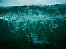 Close-up Blue Ocean Waves