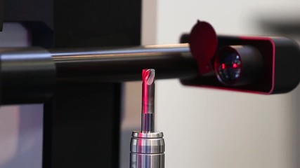 Leinwandbilder - Automatic laser machine for precise measurement of part size and quality evaluation