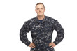 © Straight8Stock - Young man in navy uniform with hands on hips