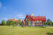The temple is the largest reclining Buddha in Thailand at Chanthaburi