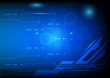 © KanawatTH - Blue color abstract background digital technology concept, vector illustration with copy space new design