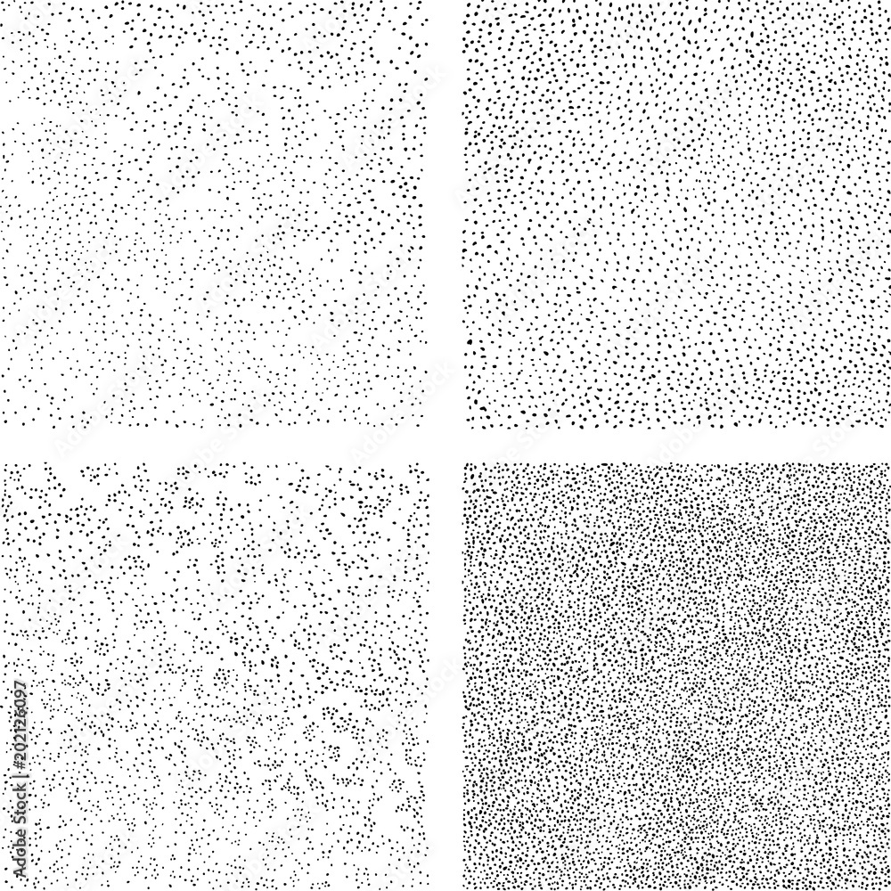 Hand draws dots seamless texture. A set of backgrounds for decorative ...