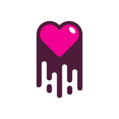 Poster - Love Paint Logo Icon Design