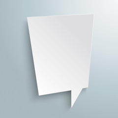 Wall Mural - abstract rectangle shape speech bubble