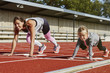 © Johnér - Mother and daughter on running track