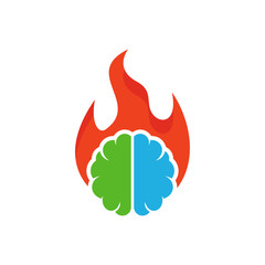 Poster - Burn Brain Logo Icon Design