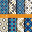 © iulilel - Vector seamless texture collection. Set of beautiful colored patterns for design and fashion with decorative elements