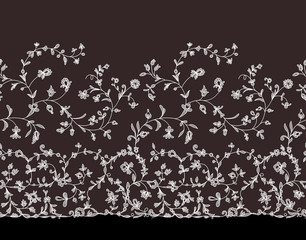 Wall Mural - floral seamless lace ornament