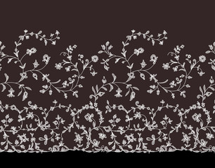 floral seamless lace ornament