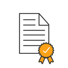 Sticker - Certificate color icon