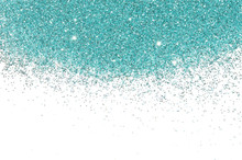 Blue Glitter Sparkle On White Background, Decoration, Fashion, Holidays