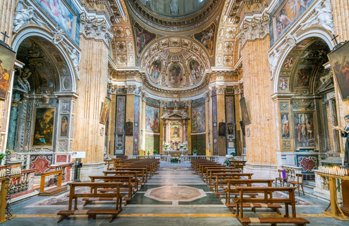 Fotografie, Obraz Church of Santa Maria ai Monti, in Rome, Italy.