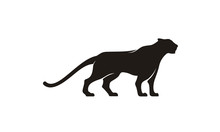 Jaguar Puma Lion Panther Silhouette Logo Design Inspiration