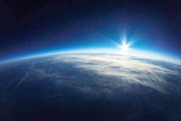 Wall Mural - near space photography - 20km above ground / real photo