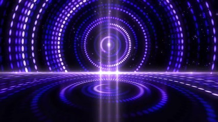 Poster - Futuristic abstract glittering colorful and elegance light dots pattern for stage show and video jockey background and screensaver