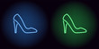 © Дмитрий Майер - Neon women shoe in blue and green color