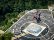 helicopter on the helipad landing  wallpaper 