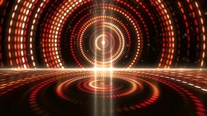 Poster - Futuristic abstract glittering colorful and elegance light dots pattern for stage show and video jockey background and screensaver