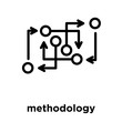 methodology icon isolated on white background