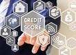 © Stanislau_V - The businessman clicks the button the CREDIT SCORE on the touch screen