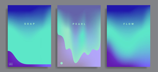 Wall Mural - design templates with vibrant gradient shapes