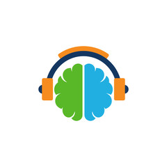 Poster - Brain Music Logo Icon Design