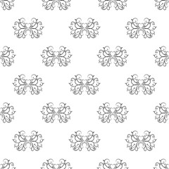Wall Mural - seamless abstract floral pattern.