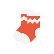Socks christmas icon vector flat