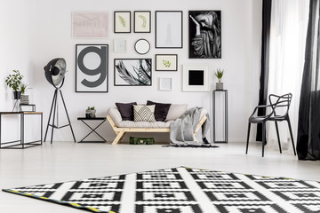 Wall Mural - Scandi living room interior