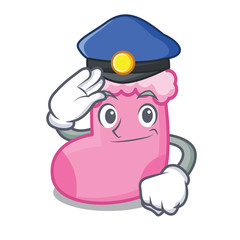 Sticker - Police sock character cartoon style