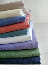 Pile Of Linen Fabrics.