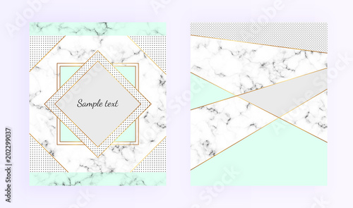 Cover Geometric Designs Frame With Marble Texture Modern Gold Lines Border Templates For Card Flyer Invitation Party Birthday Wedding Save The Date Annivers Poster Banner Buy This Stock Vector And Explore