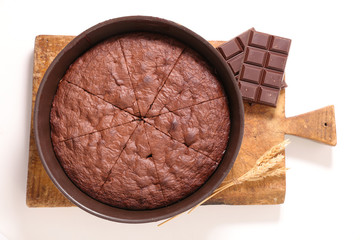 Canvas Print - delicious chocolate pie