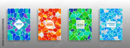 Fotografía Vector Illustration of abstract vitrage background