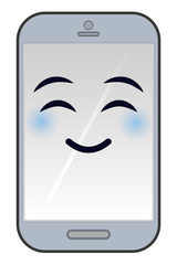 Poster - Smartphone Emoji glücklich