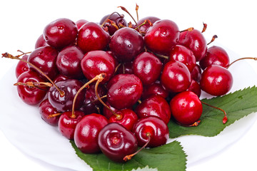 Poster - Heap of ripe cherries