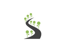 Go Green Way  Nature Element Vector Icon
