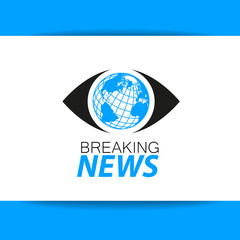 breaking news logo template